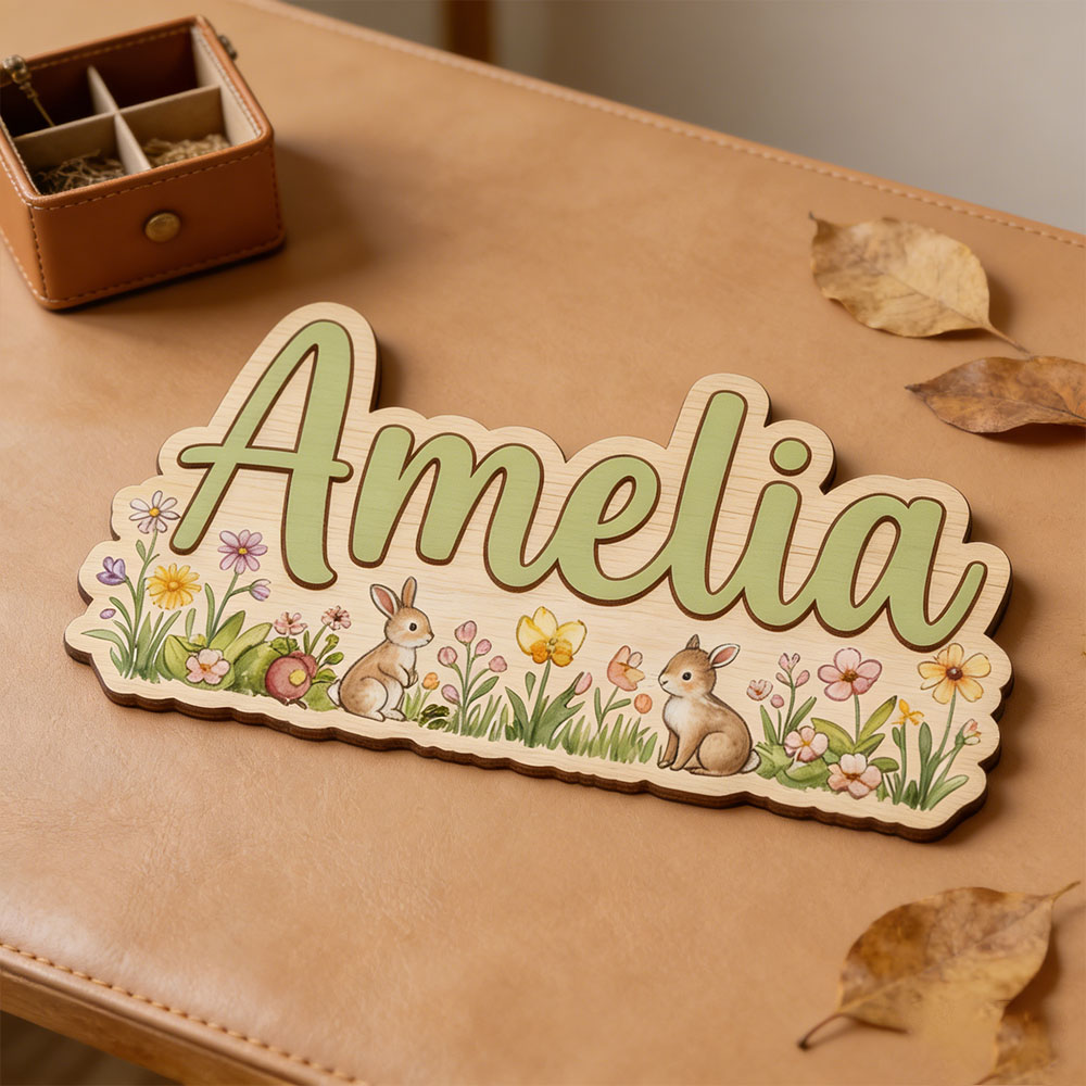 Personalized  'Two Bunnies Wil - Nursery ulasan dan harga