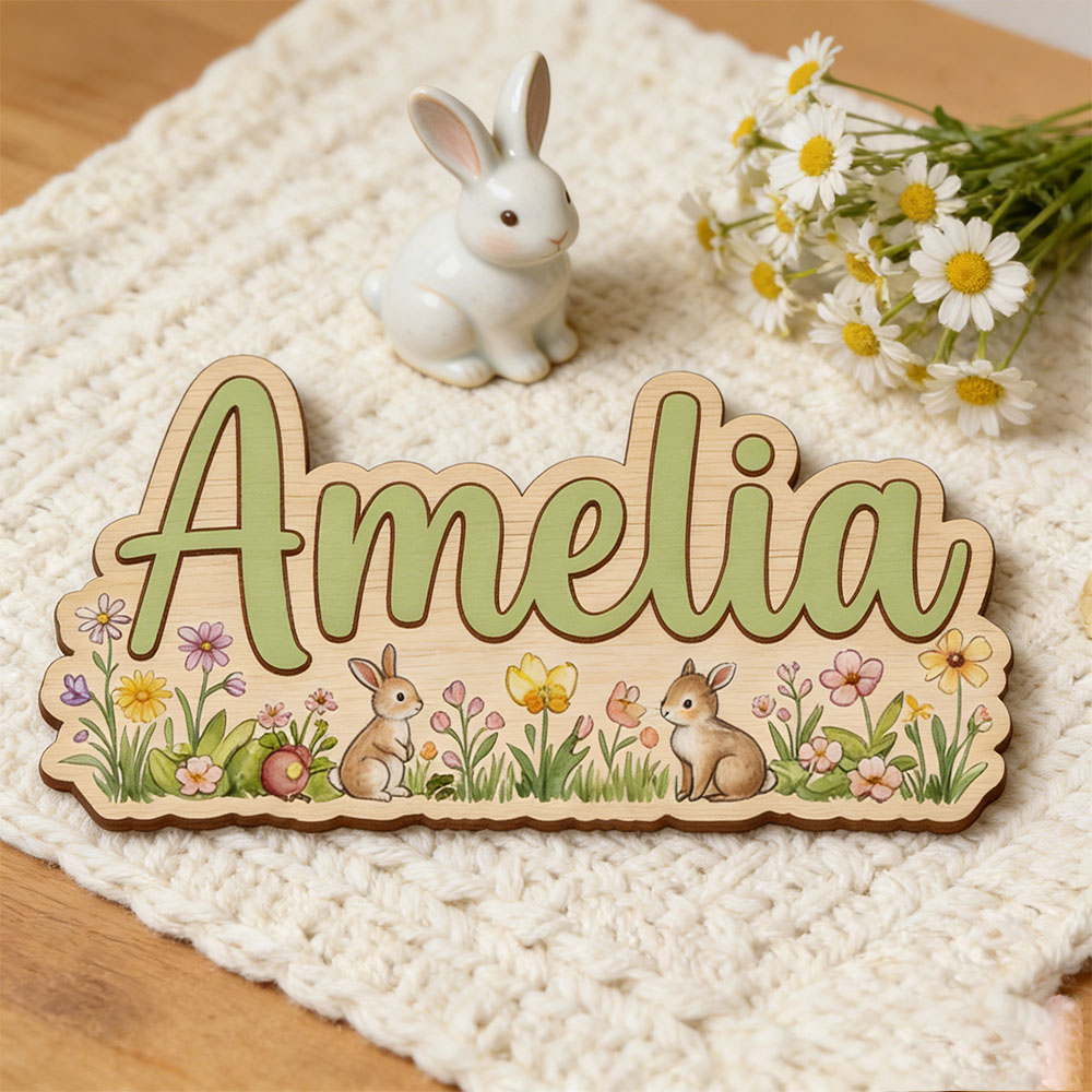 Personalized  'Two Bunnies Wil - Nursery ulasan dan harga