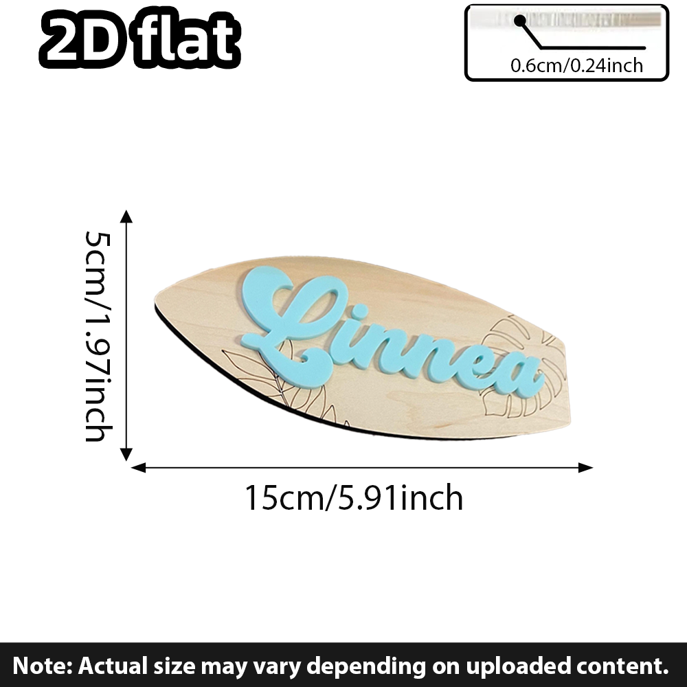 Surfboard Baby Name Signboard  - Nursery ulasan dan harga