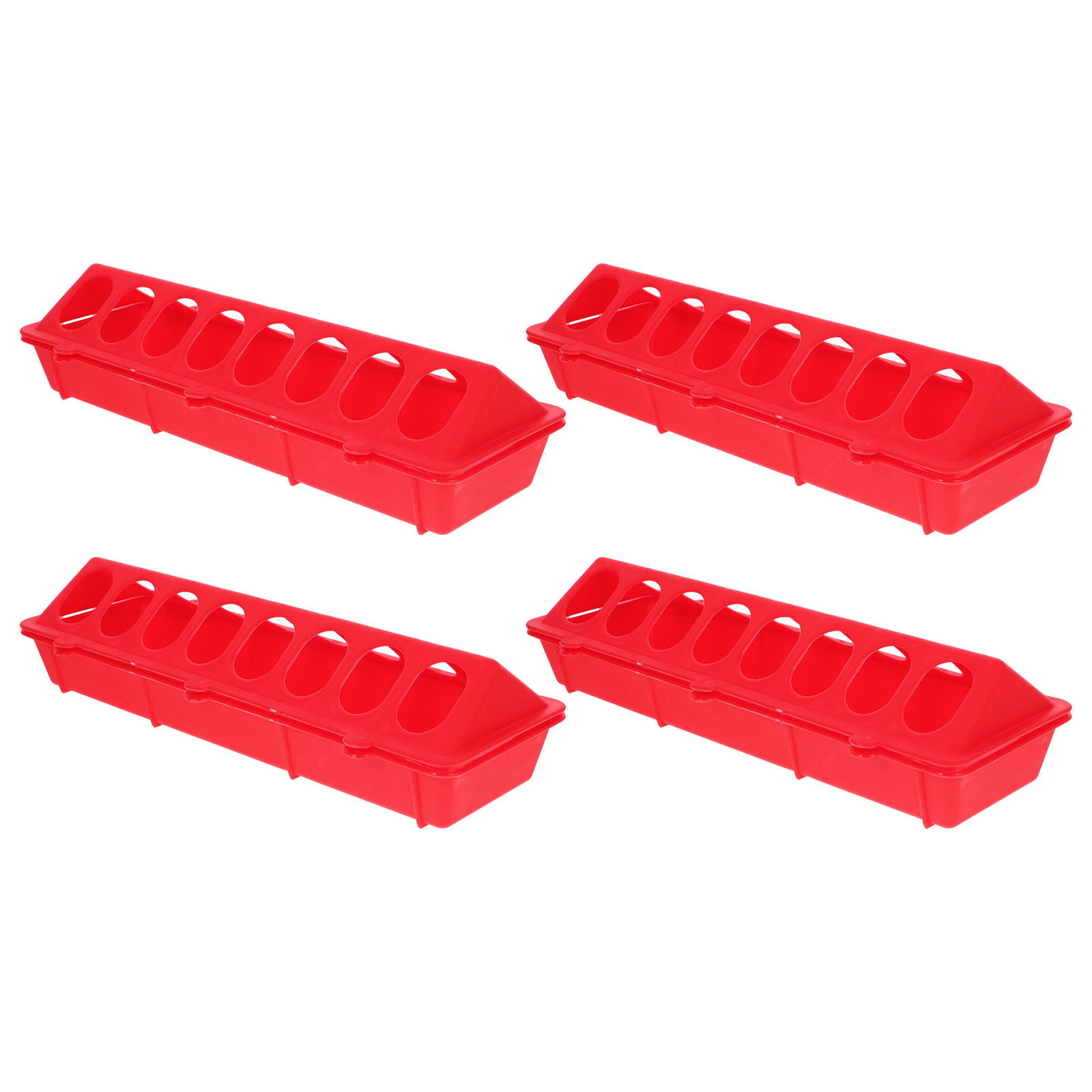 4Pcs Poultry Feeder Plastic Fl - Feeding ulasan dan harga