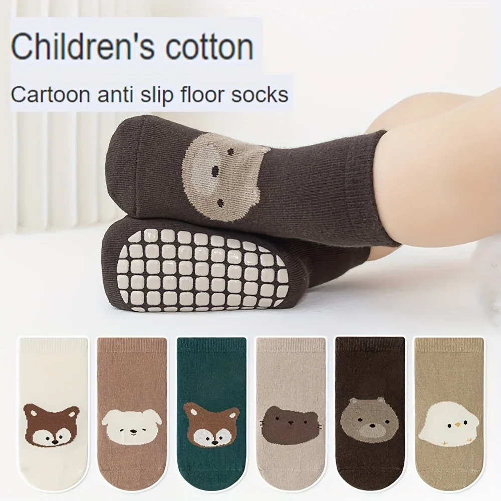 6 Pairs Autumn And Winter Larg - Unisex Baby Socks Non Slip ulasan dan harga