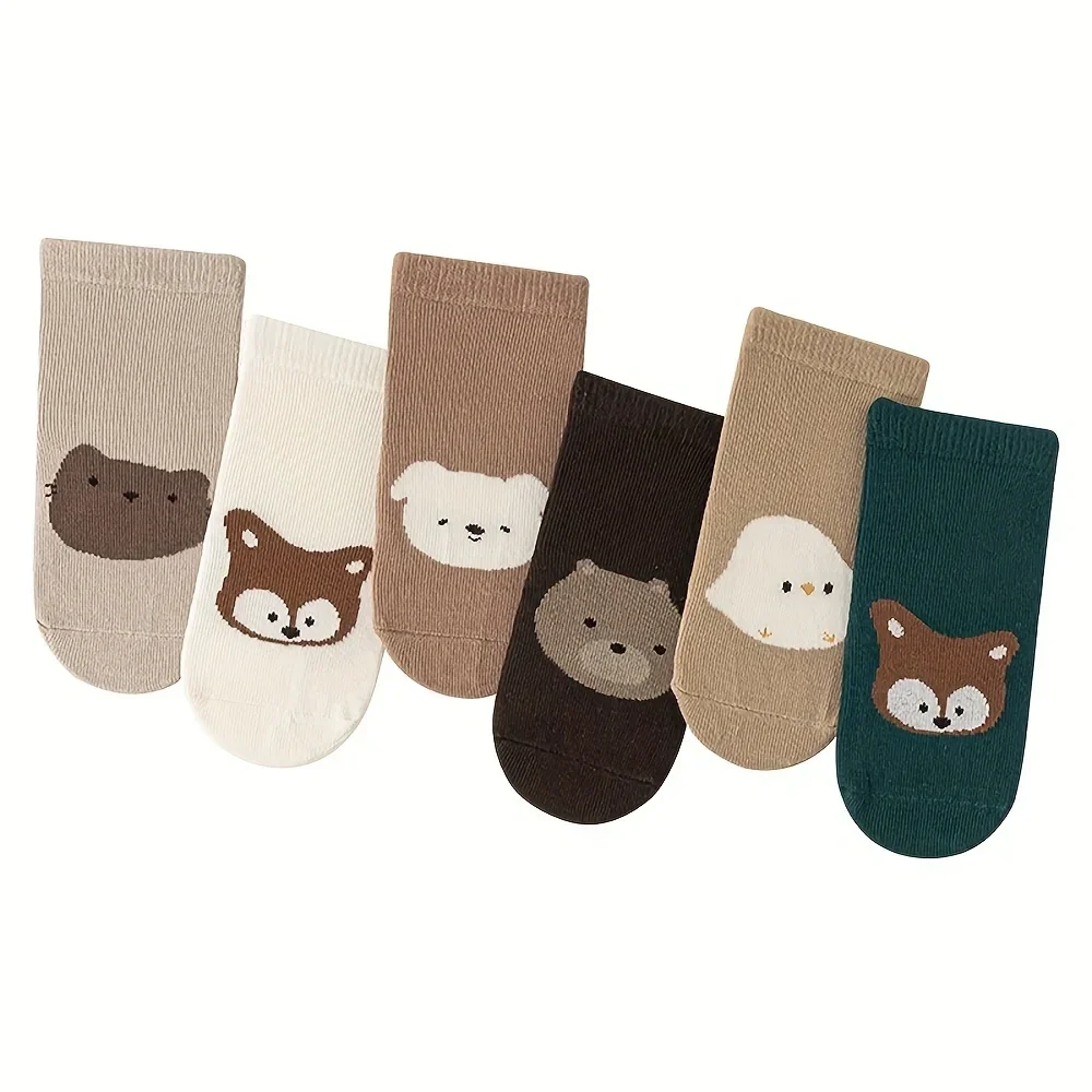 6 Pairs Autumn And Winter Larg - Unisex Baby Socks Non Slip ulasan dan harga