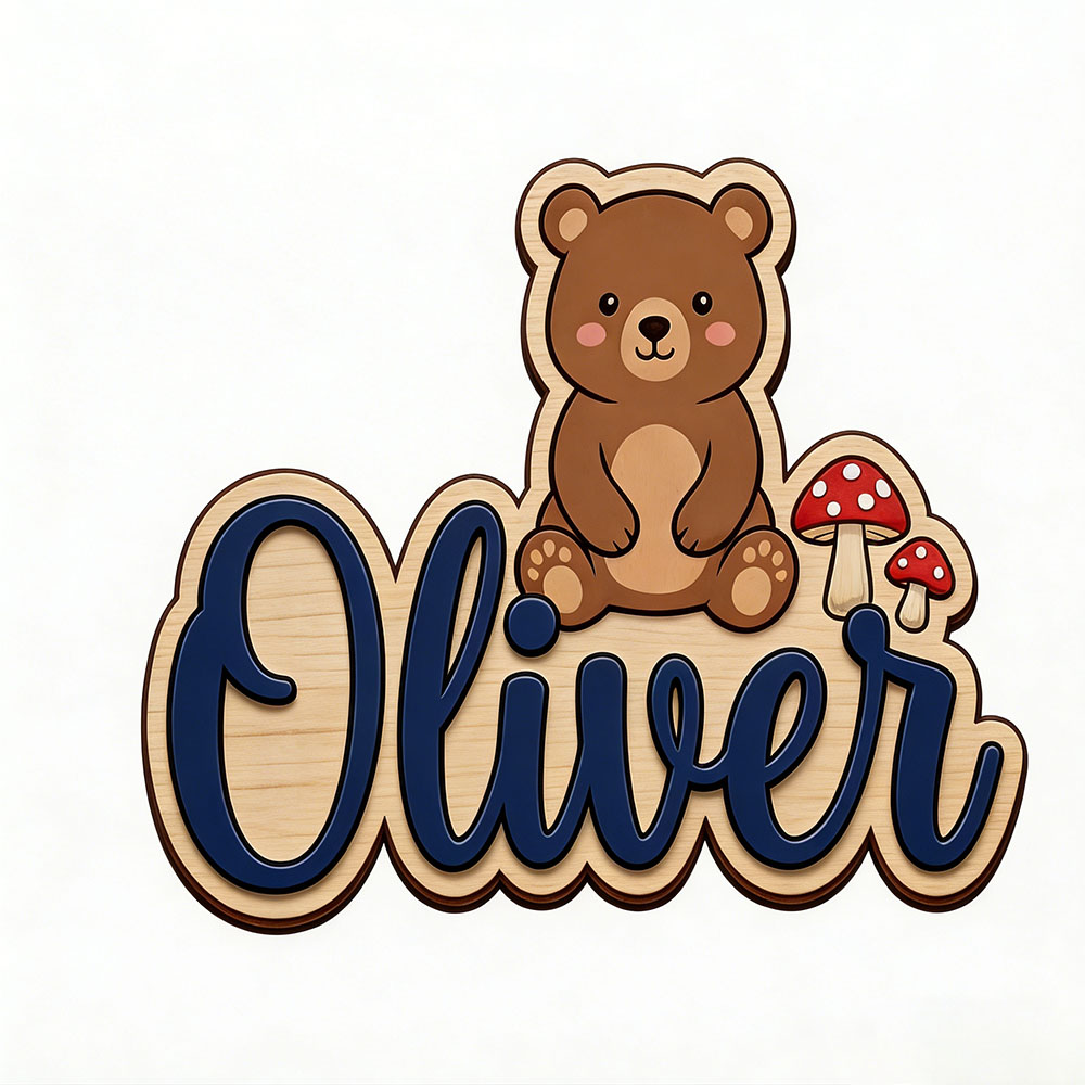 Woodland Bear & Mushroom Custo - Nursery ulasan dan harga