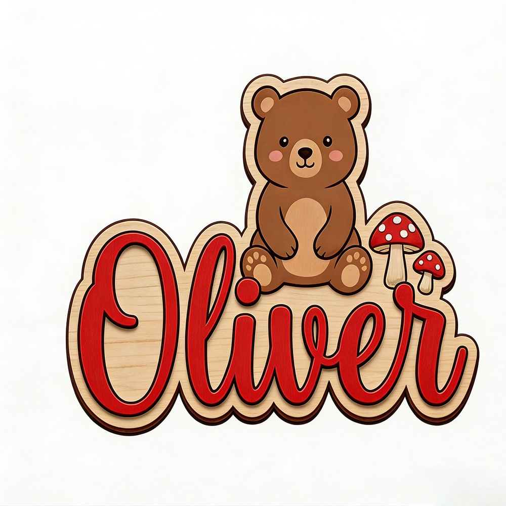 Woodland Bear & Mushroom Custo - Nursery ulasan dan harga