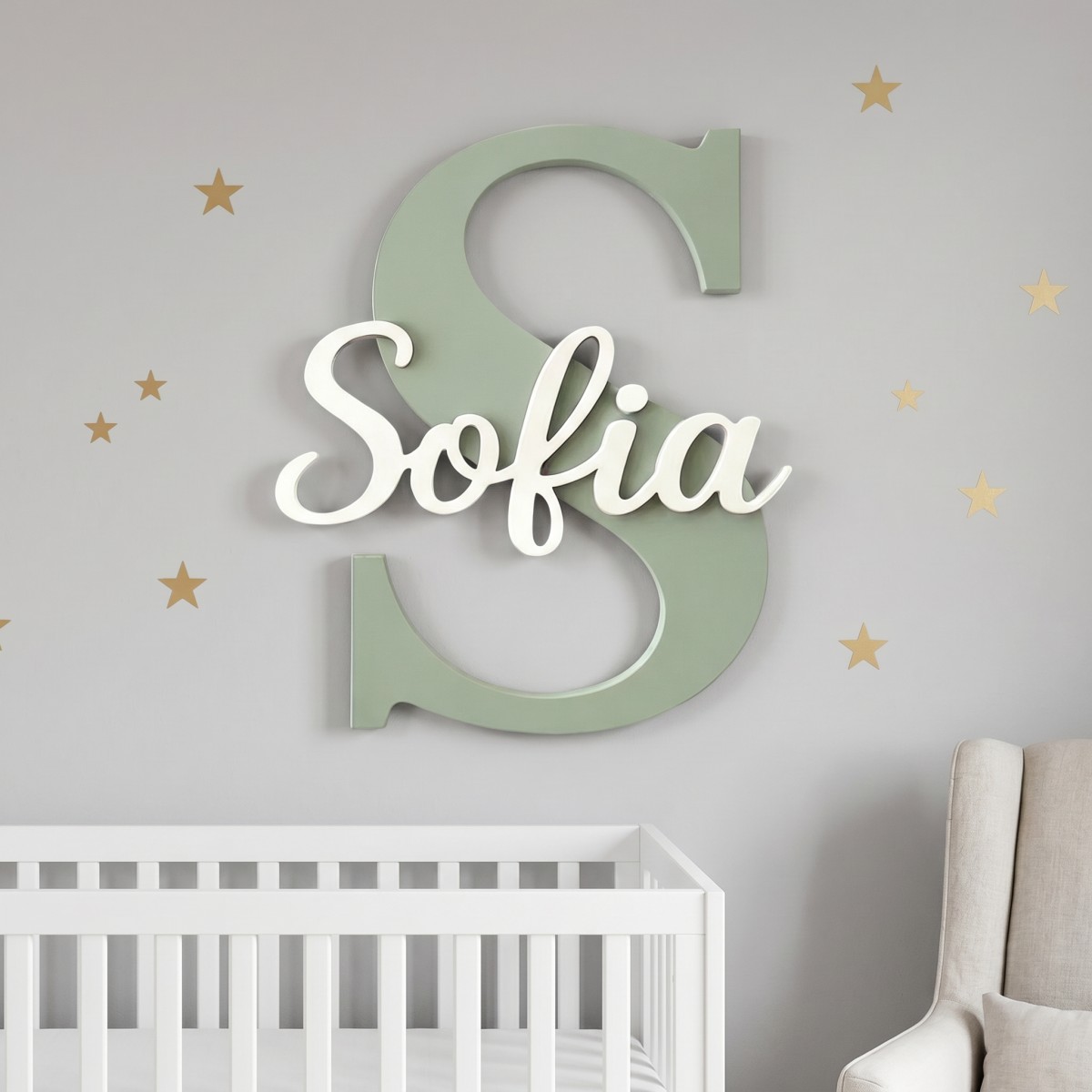 1Pc Custom Minimalist Wooden N - Nursery ulasan dan harga