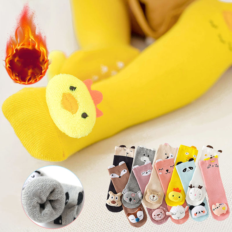 Winter Thick Cotton Kids Long  - Unisex Baby Socks Non Slip ulasan dan harga