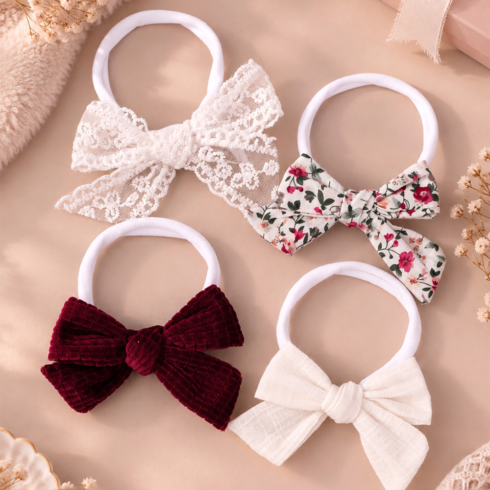 Baby Bow Headband Set Newborn  - Baby Gear ulasan dan harga